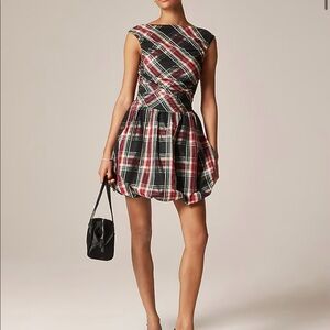 J.Crew Ruched bubble-hem dress